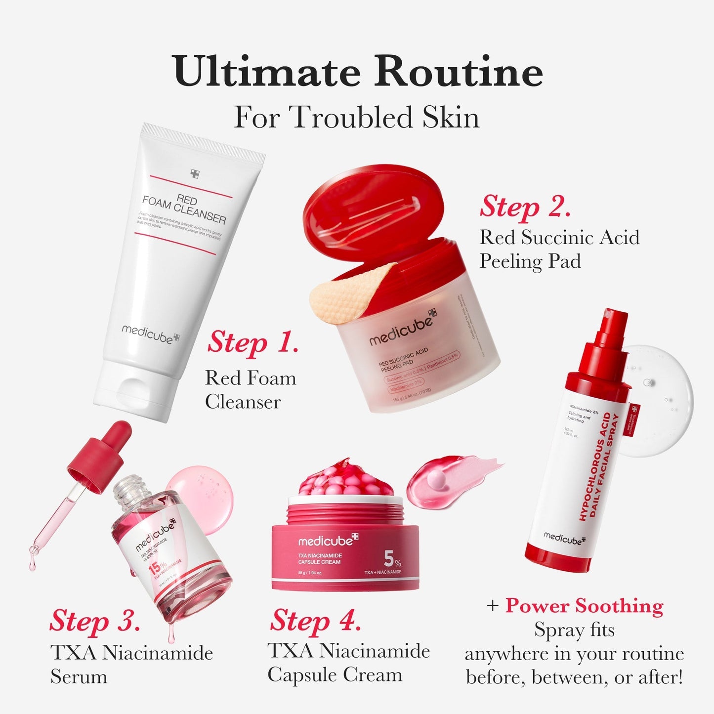 Nettoyant moussant rouge
