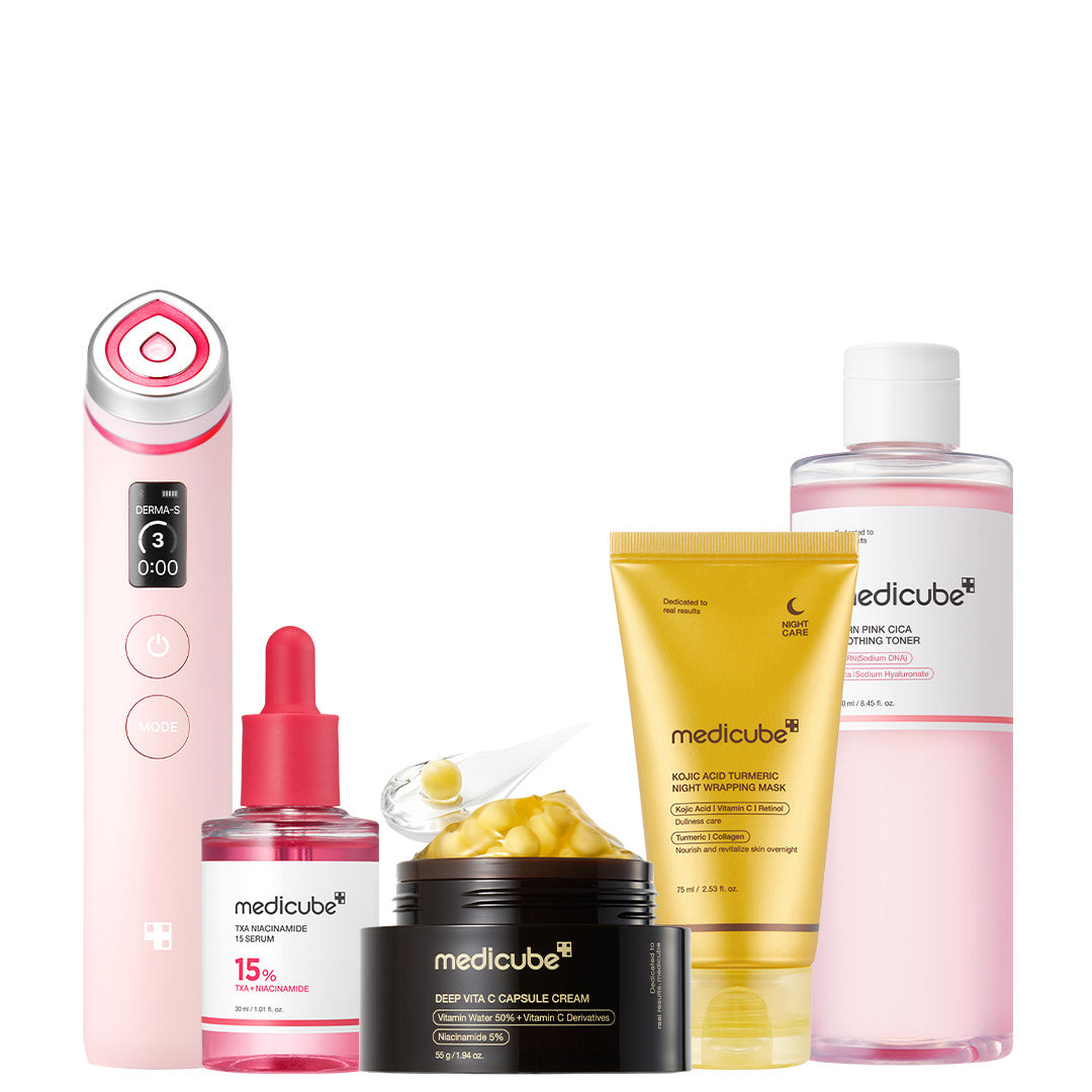 Ensemble de soins ultimes rose et or