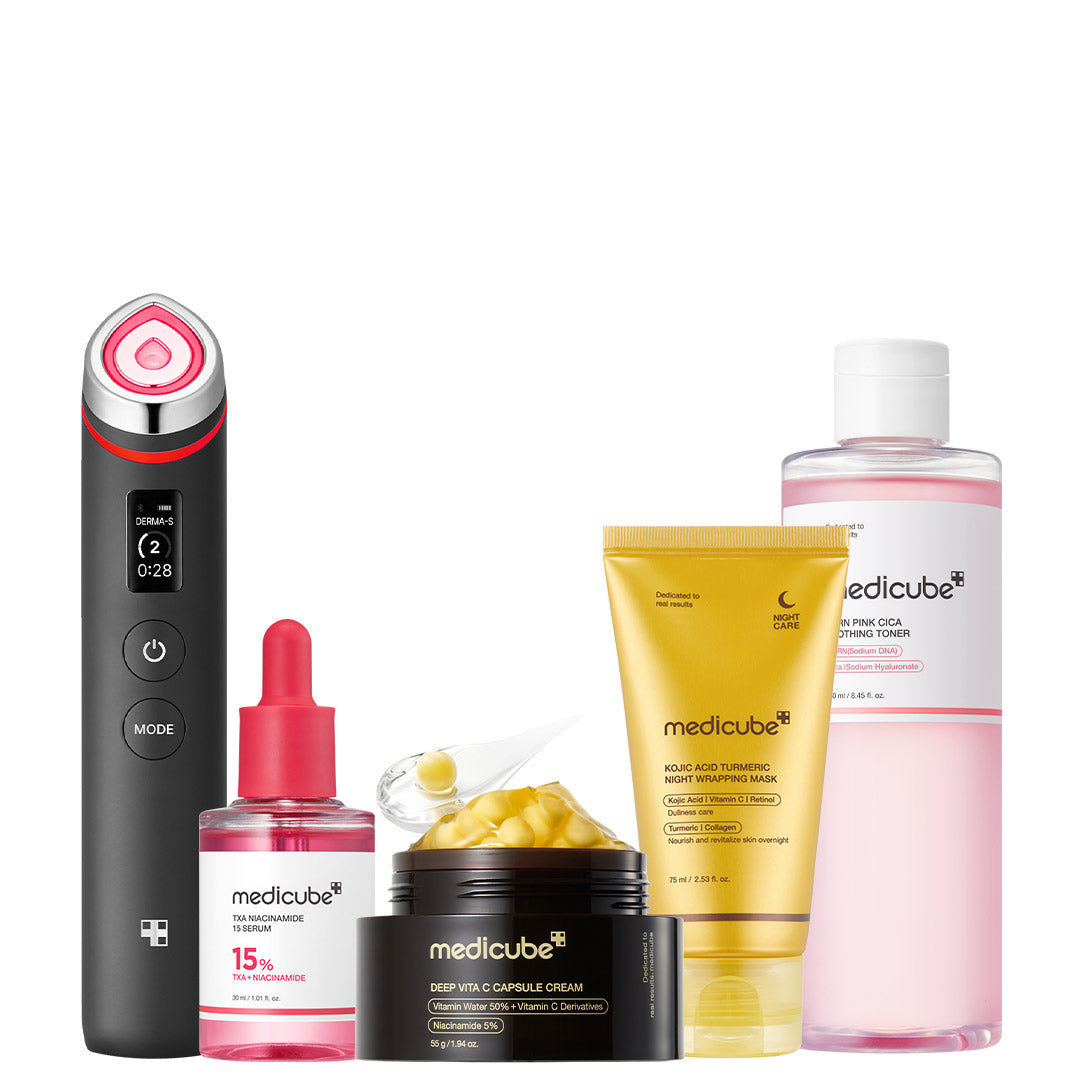 Ensemble de soins ultimes rose et or