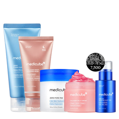 Ensemble de routine pour la peau de verre