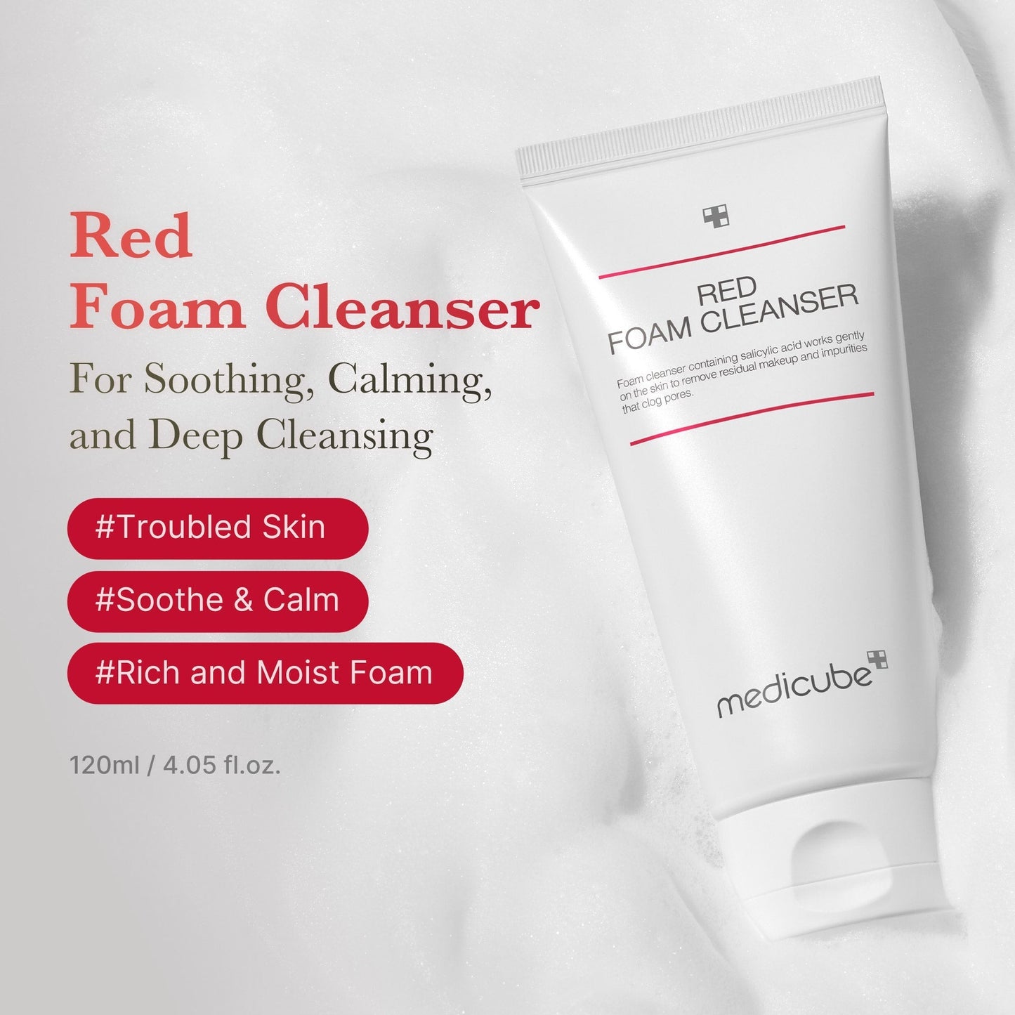 Nettoyant moussant rouge
