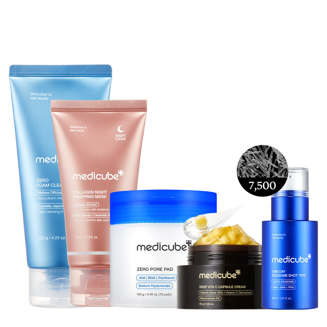 Ensemble de routine pour la peau de verre