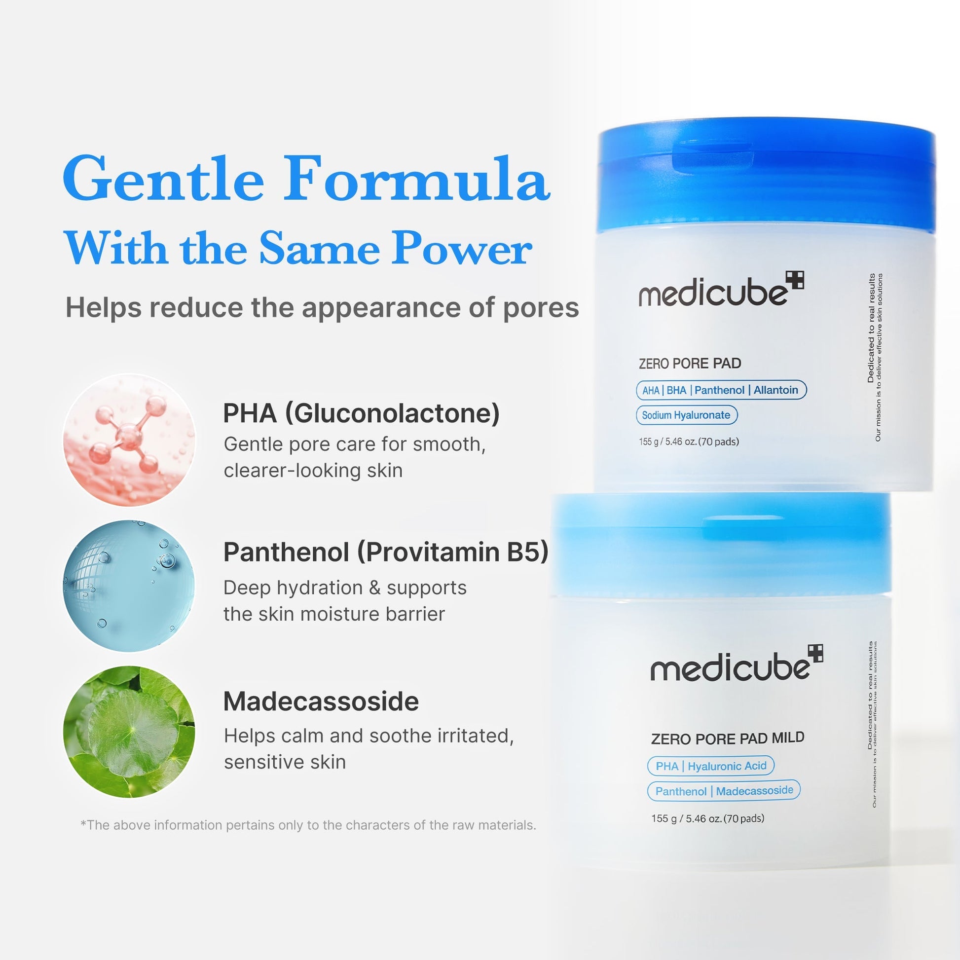 Zero Pore Madecassoside Pads (Mild) - medicube.us