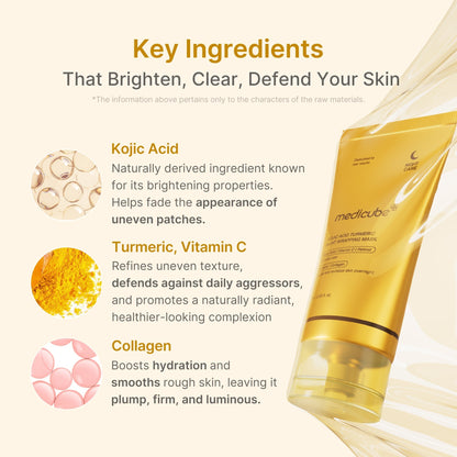 Masque enveloppant de nuit au curcuma à l'acide kojique