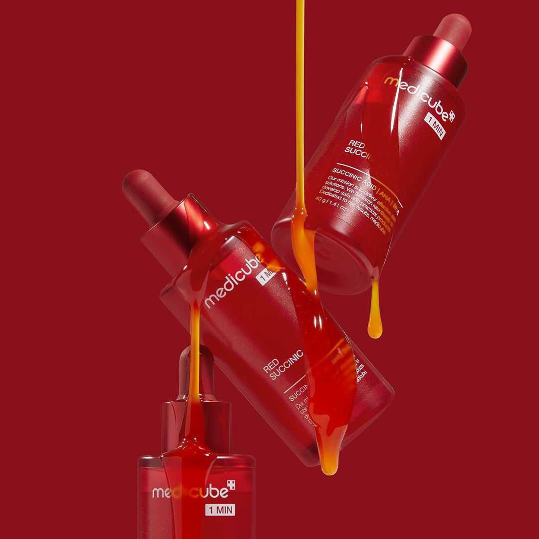 Sérum à l'acide succinique rouge
