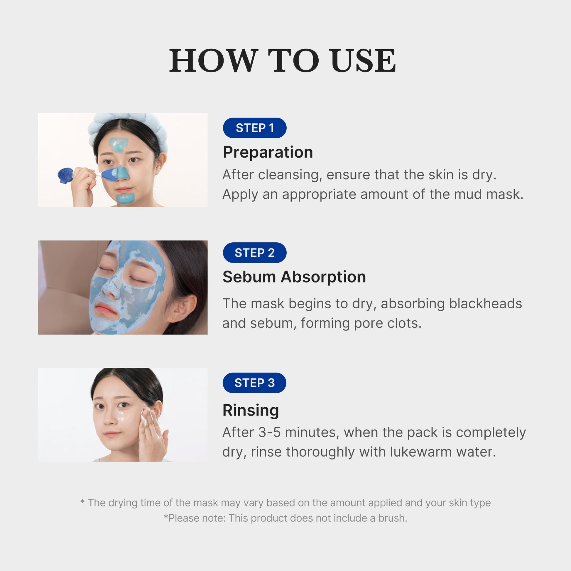 Masque de boue points noirs zéro pores