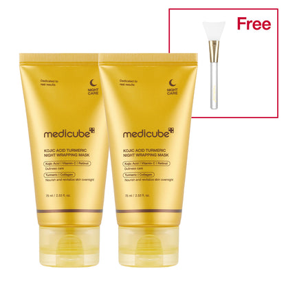 Masque enveloppant de nuit au curcuma à l'acide kojique